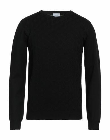 Sseinse Man Sweater Black Viscose, Nylon Cover