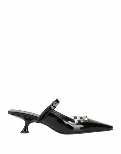 Valentino Garavani Woman Mules & Clogs Black Leather Cover