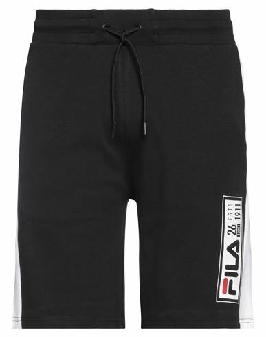 Fila Man Shorts & Bermuda Shorts Black Cotton Cover