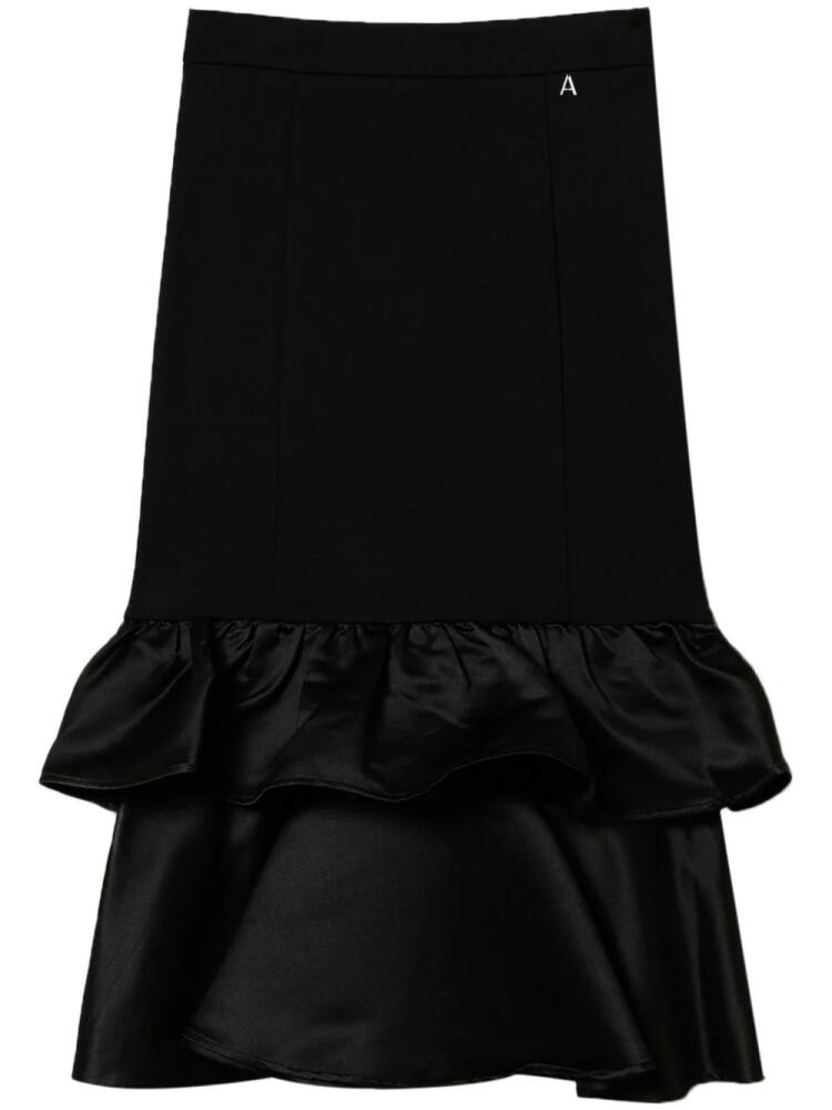 TWINSET ruffle-detailing midi skirt - Black Cover