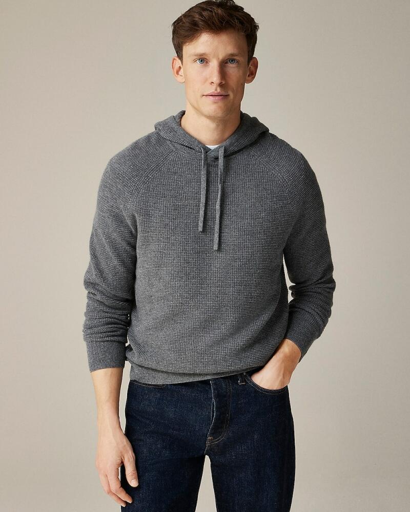 J.Crew Cashmere waffle hooded sweater Cover