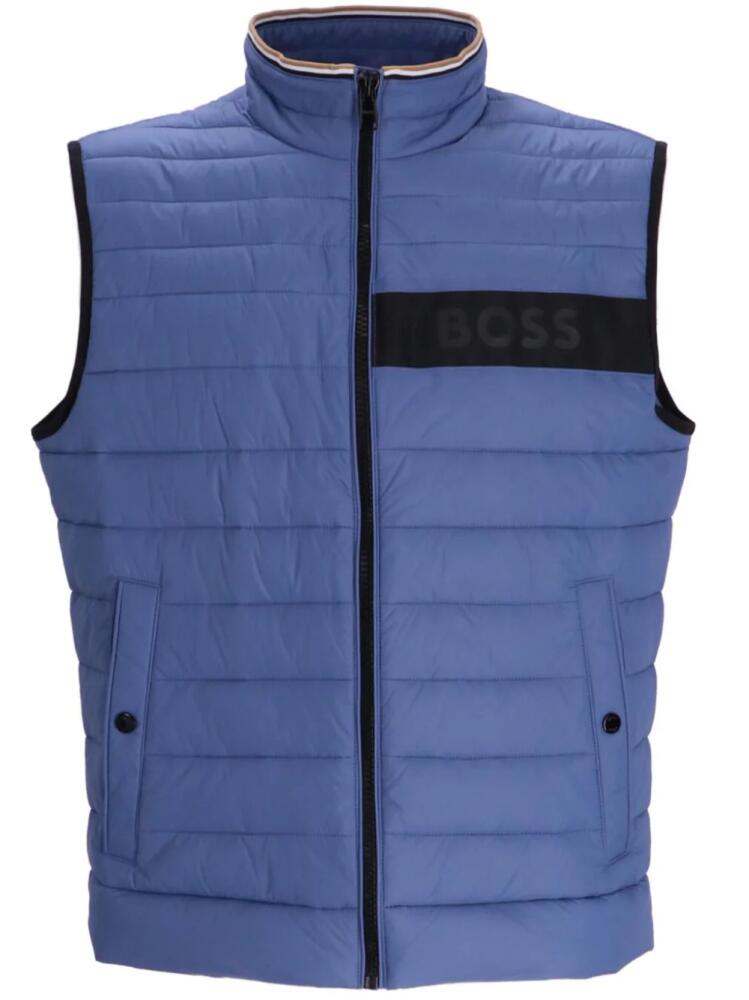 BOSS Darolan quilted gilet - Blue Cover