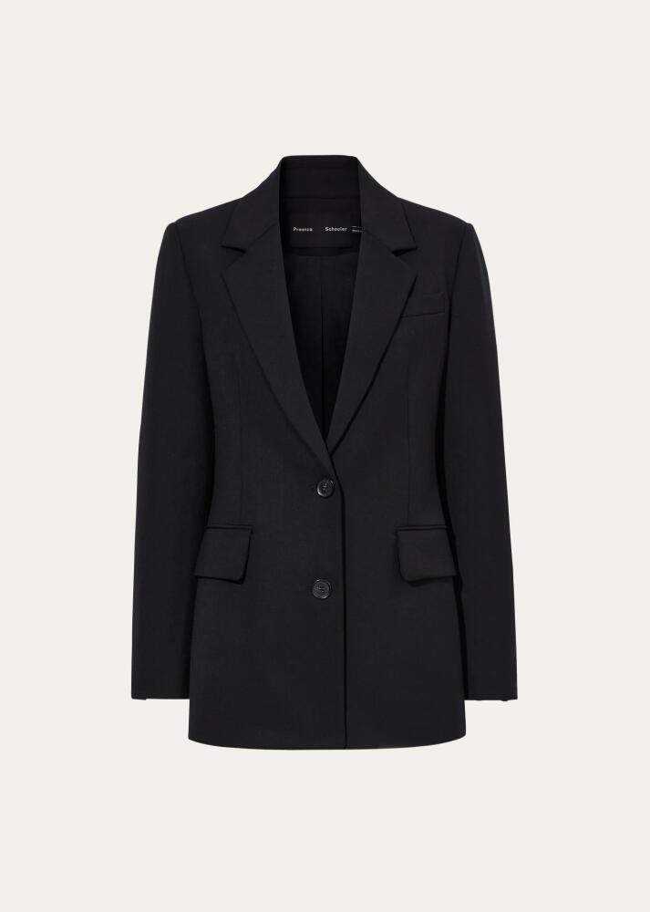 Proenza Schouler Eva Tropical Wool Blazer Jacket Cover