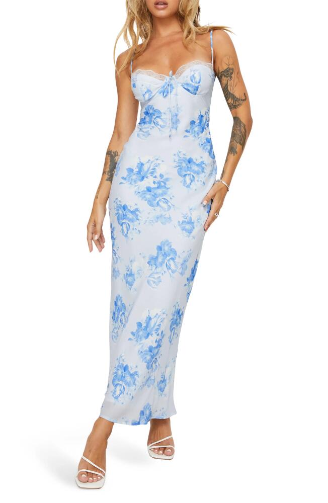 Princess Polly Hamri Floral Maxi Slipdress in White Cover