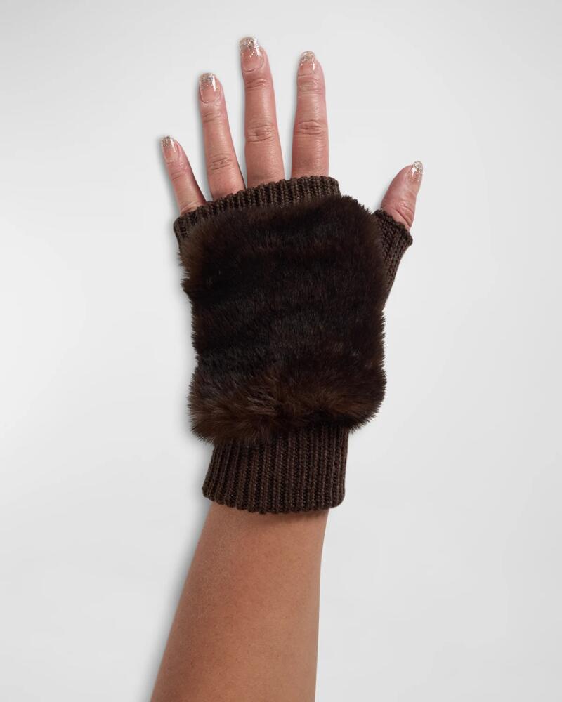 Fabulous Furs Faux Fur Fingerless Gloves Cover