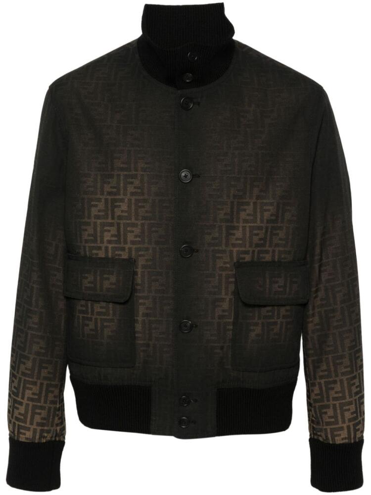 FENDI FF Eclissi bomber jacket - Black Cover