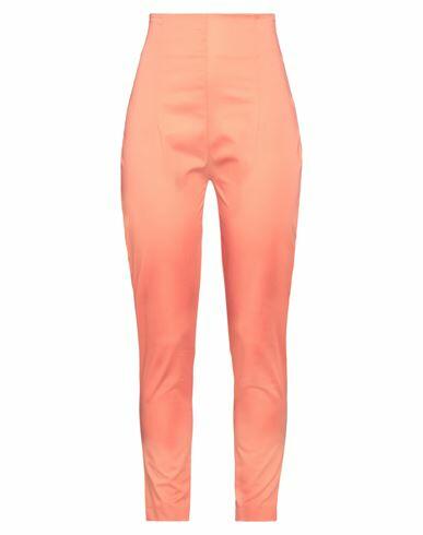 Kontatto Woman Pants Salmon pink Cotton, Elastane Cover