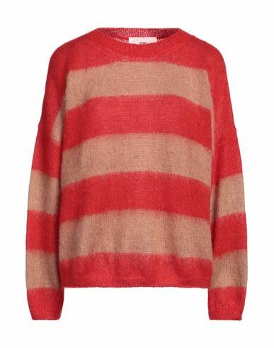 Solotre Woman Sweater Red Mohair wool, Polyamide, Wool Cover