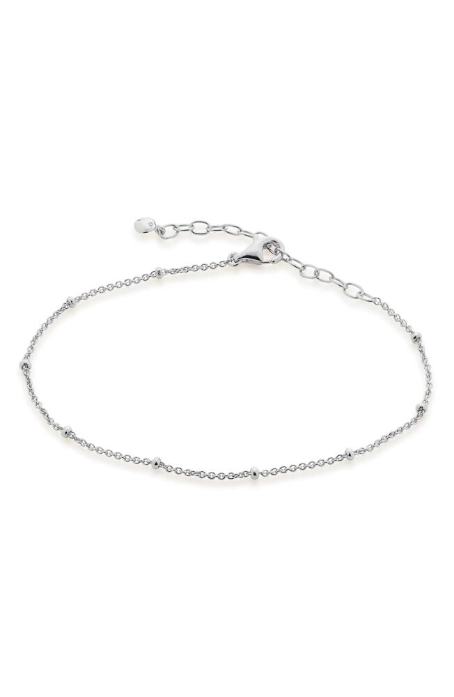 Monica Vinader Bead Station Chain Link Bracelet in Silver Cover