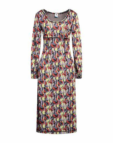 M Missoni Woman Midi dress Acid green Viscose, Cotton, Polyester, Elastane Cover