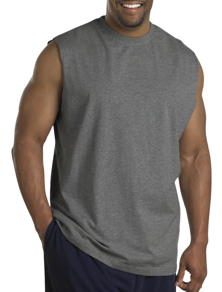 Harbor Bay by DXL Moisture-Wicking Muscle T-Shirt in Granite Ht Cover