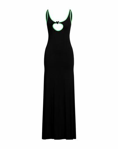 Ambush Woman Maxi dress Black Viscose, Elastane Cover