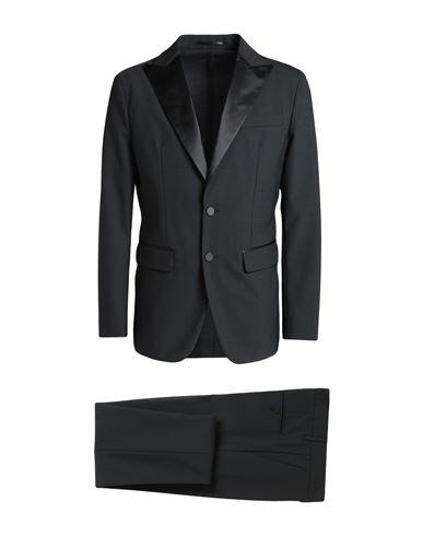 Dsquared2 Man Suit Black Polyester, Virgin Wool, Elastane Cover