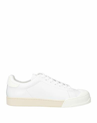 Marni Man Sneakers White Soft Leather Cover