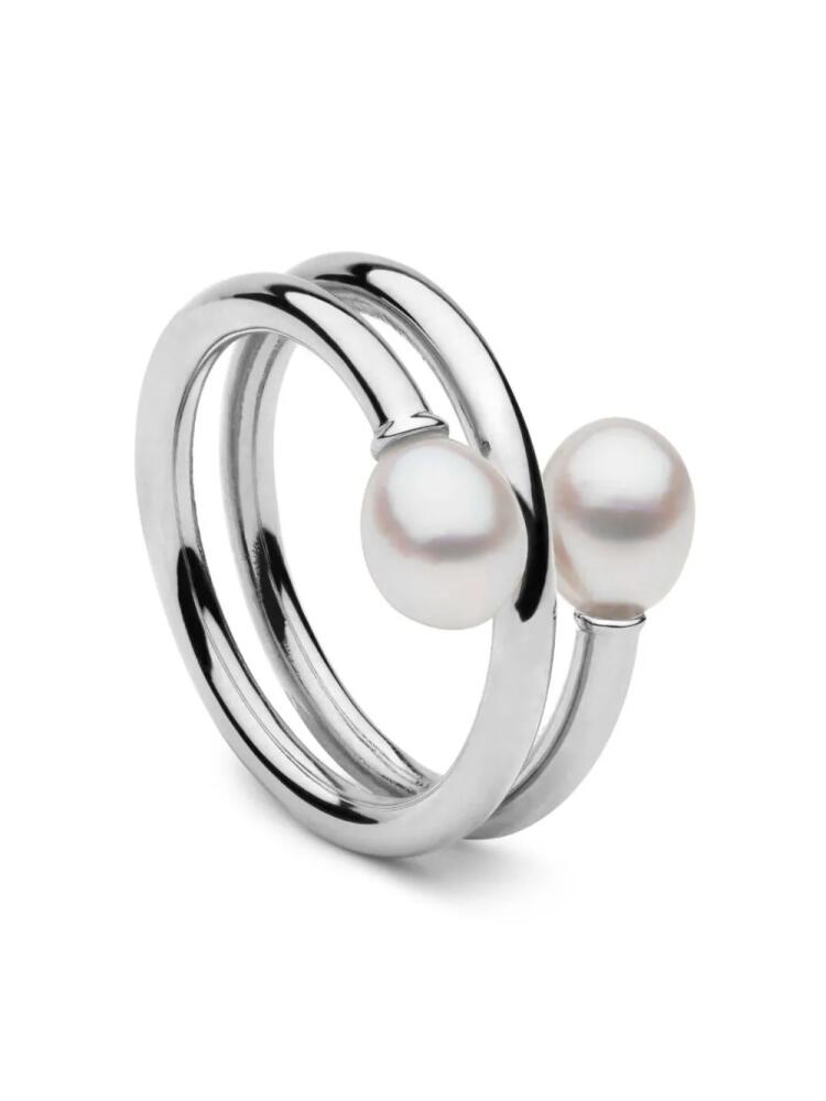 AUTORE MODA 9kt white gold Camille pearl ring Cover