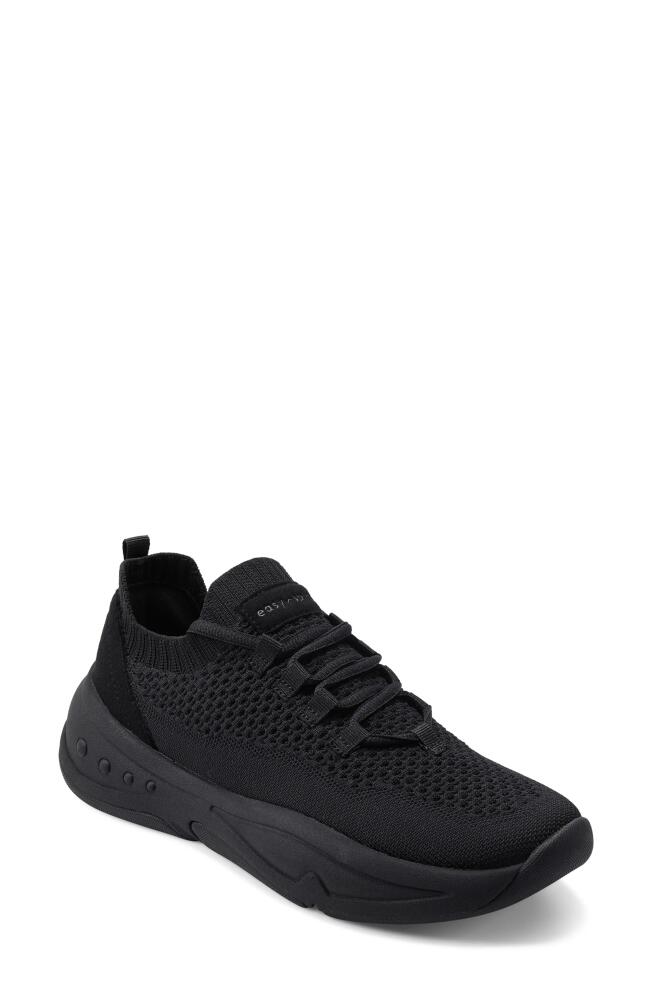 Easy Spirit Power Lace-Up Sneaker in Black Cover