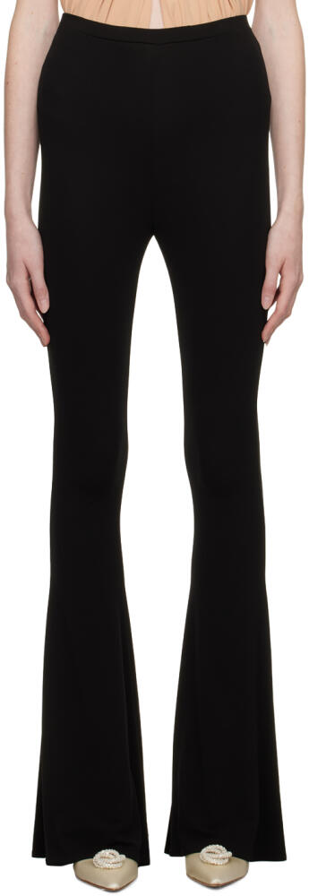 Magda Butrym Black Flared Trousers Cover