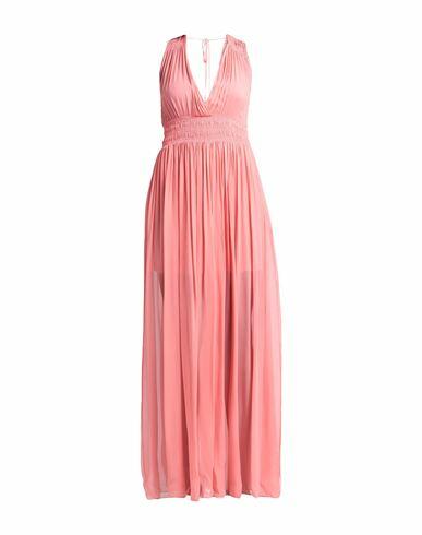 Patrizia Pepe Sera Woman Maxi dress Coral Viscose Cover