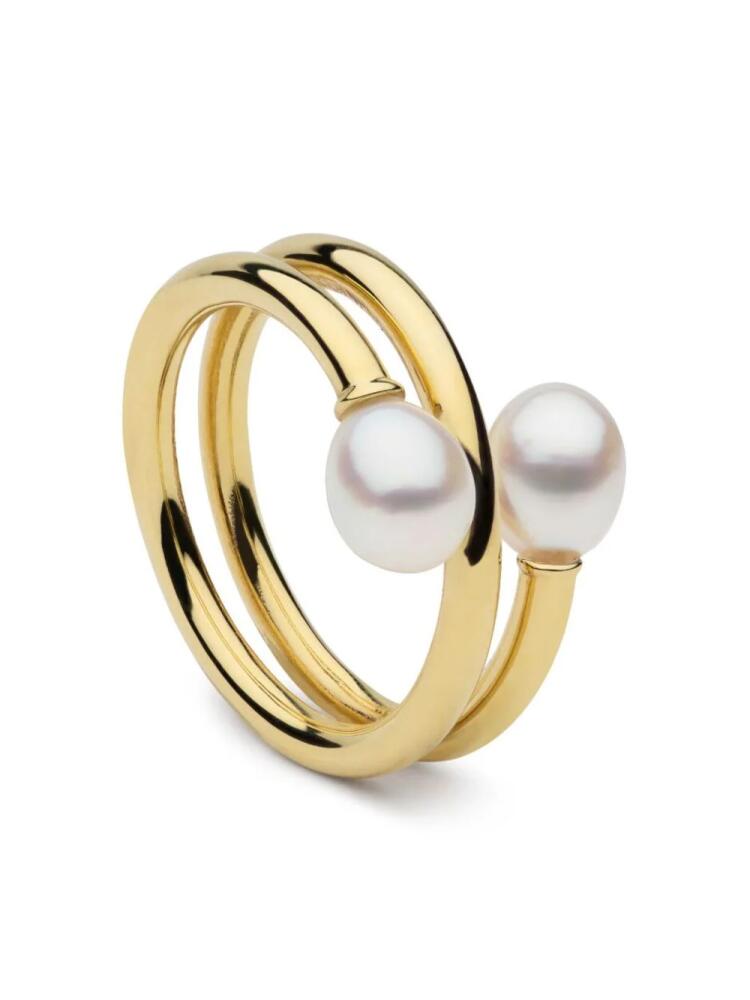 AUTORE MODA 9kt yellow gold Camille pearl ring Cover