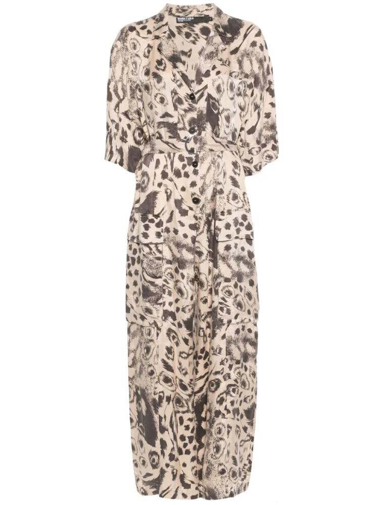 Bimba y Lola animal-print jumpsuit - Neutrals Cover