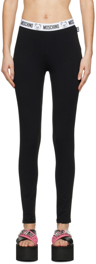 Moschino Black Bonded Leggings Cover