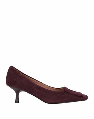 Bibi Lou Woman Pumps Burgundy Leather Cover