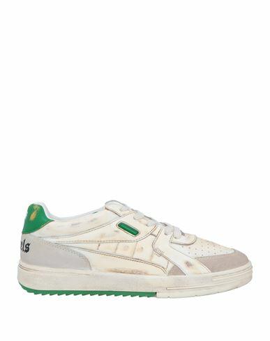 Palm Angels Man Sneakers Ivory Soft Leather Cover