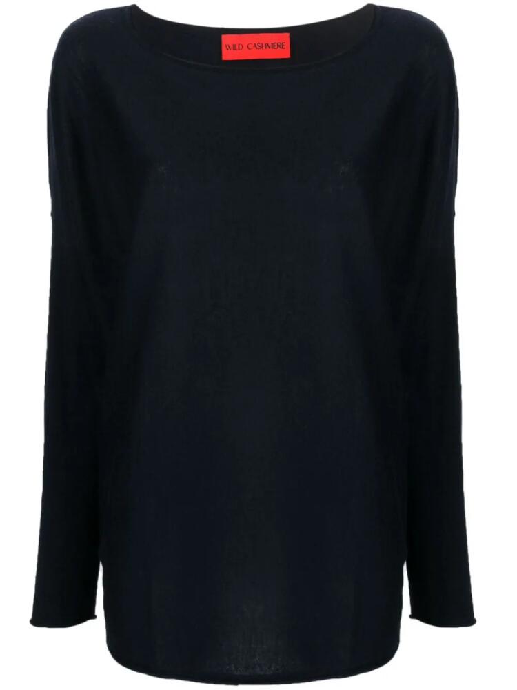 Wild Cashmere Ursula boat-neck jumper - Blue Cover