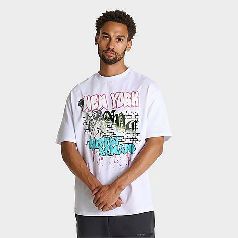 Supply And Demand Men's NYC Graphic T-Shirt in White/Optic White Cover