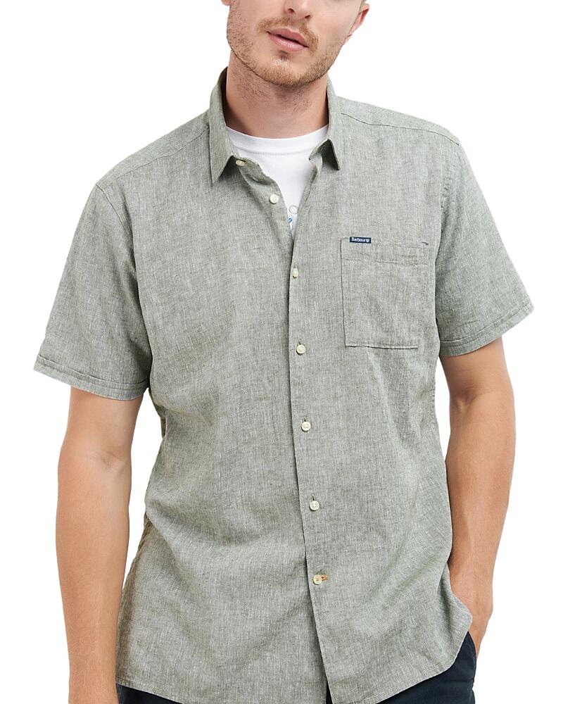 Barbour Nelson Tailored Fit Short Sleeve Button Down Shirt Cover