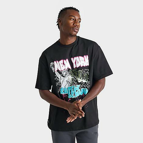 Supply And Demand Men's NYC Graphic T-Shirt in Black/Black Cover