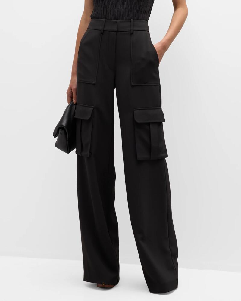 Veronica Beard Saul Crepe Cargo Pants Cover