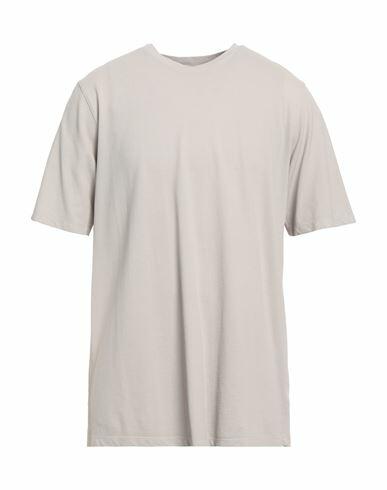 Alpha Studio Man T-shirt Light grey Cotton, Elastane Cover