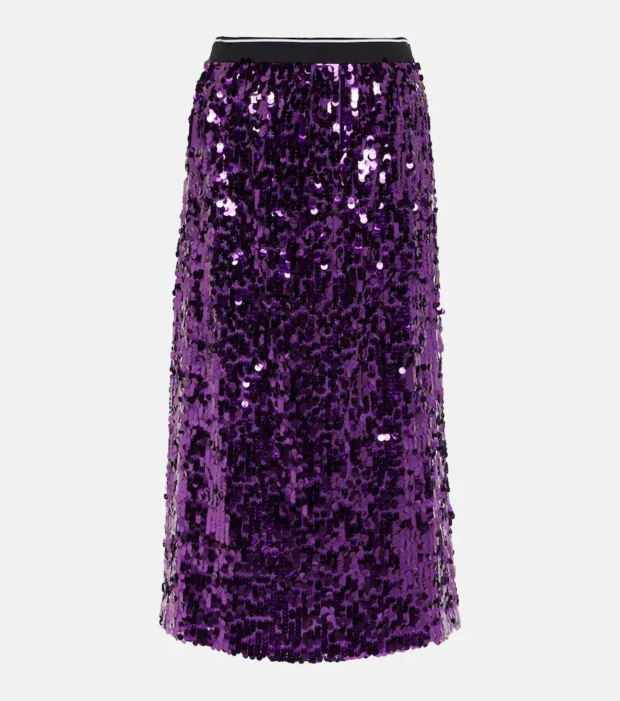 Plan C Sequined midi skirt Cover