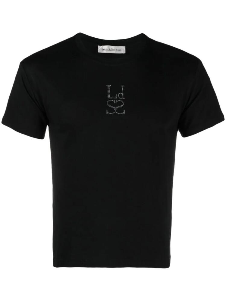 Ludovic de Saint Sernin logo-embellished organic cotton T-shirt - Black Cover