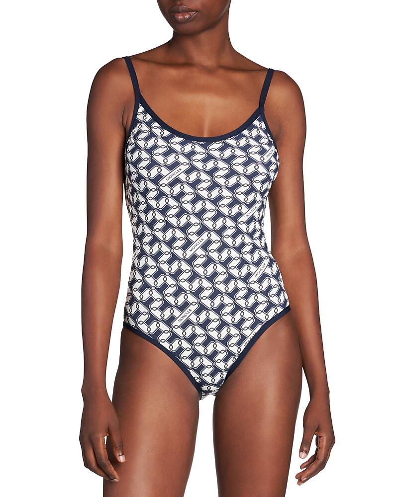 Moncler Printed One Piece Swimsuit Cover