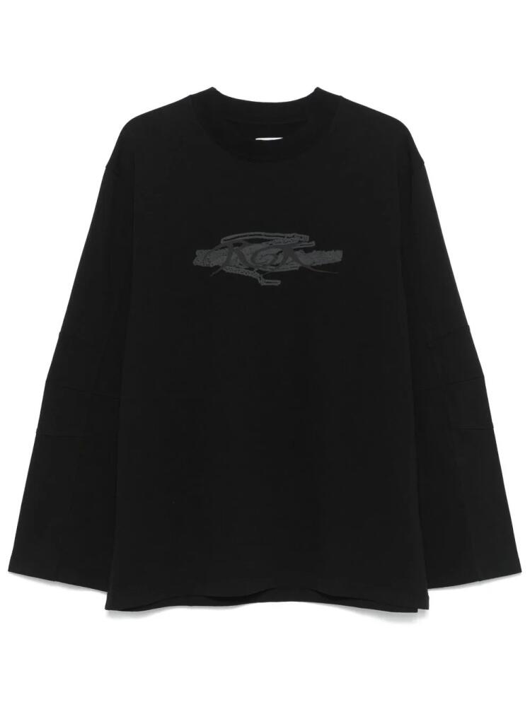 ROA logo-print T-shirt - Black Cover