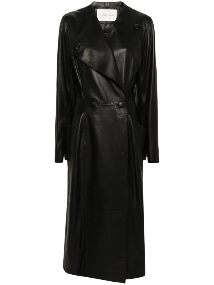 By Malene Birger 'Sirrena leather coat - Black Cover