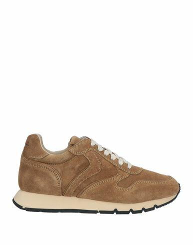 Voile Blanche Woman Sneakers Camel Leather Cover