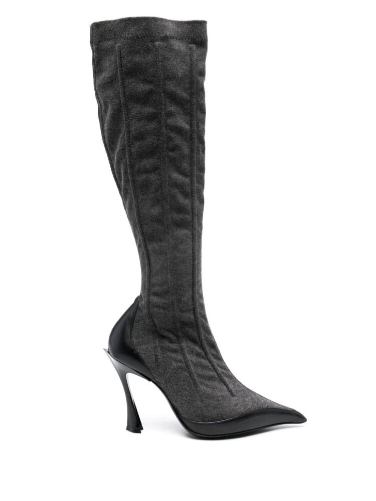 Mugler 110mm Corset boots - Black Cover