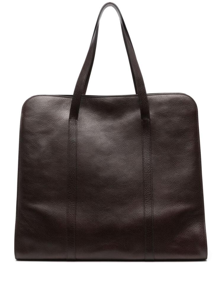 The Row Ben leather tote bag - Brown Cover