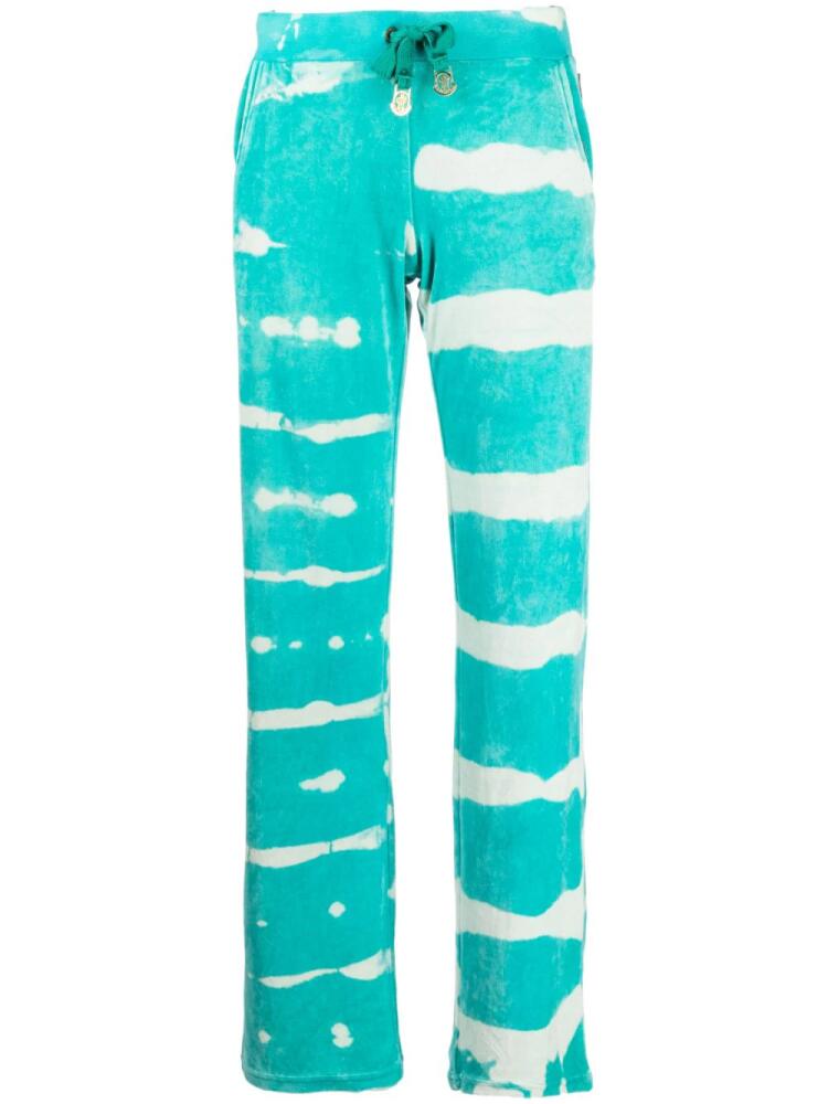 Stain Shade tie-dye print track pants - Green Cover