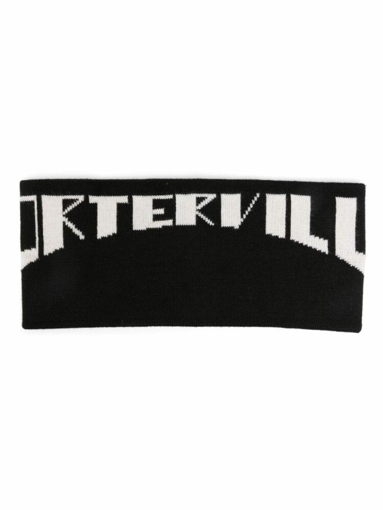 Rick Owens DRKSHDW logo-jacquard headband - Black Cover