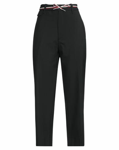 Haikure Woman Pants Black Polyester, Viscose, Elastane Cover