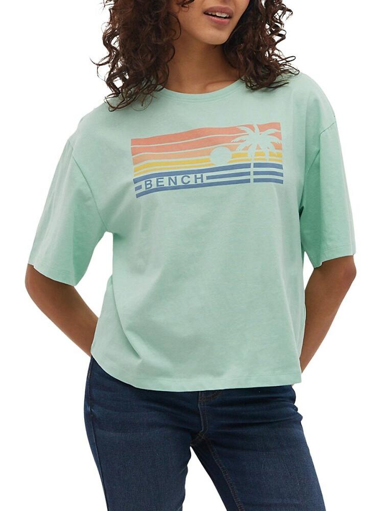 Bench. Women's Bray Sunset Graphic Tee - Light Mint Cover