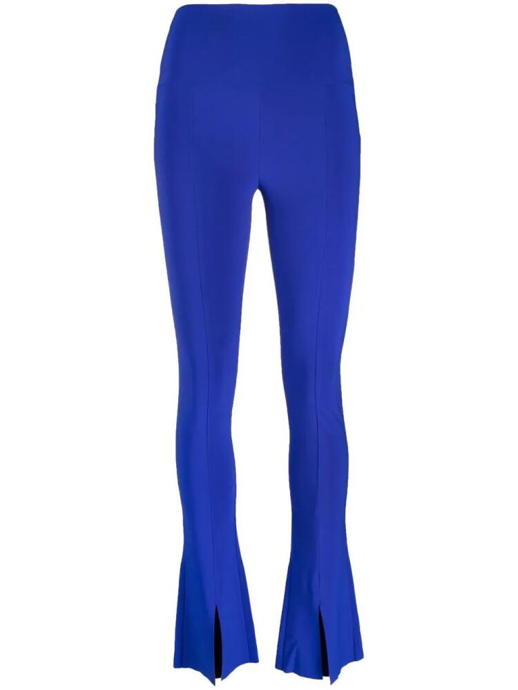 Norma Kamali high-waisted bootcut trousers - Blue Cover