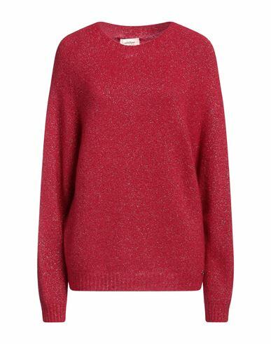 Ottod'ame Woman Sweater Red Polyamide, Synthetic fibers, Wool, Alpaca wool, Elastane Cover