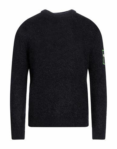 Alessandro Dell'acqua Man Sweater Midnight blue Polyacrylic, Polyamide, Mohair wool, Wool, Elastane Cover