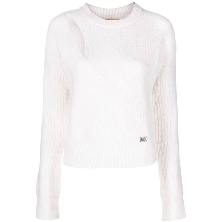 Michael Kors Detail Long Sleeve Cut Out Sweater Cover