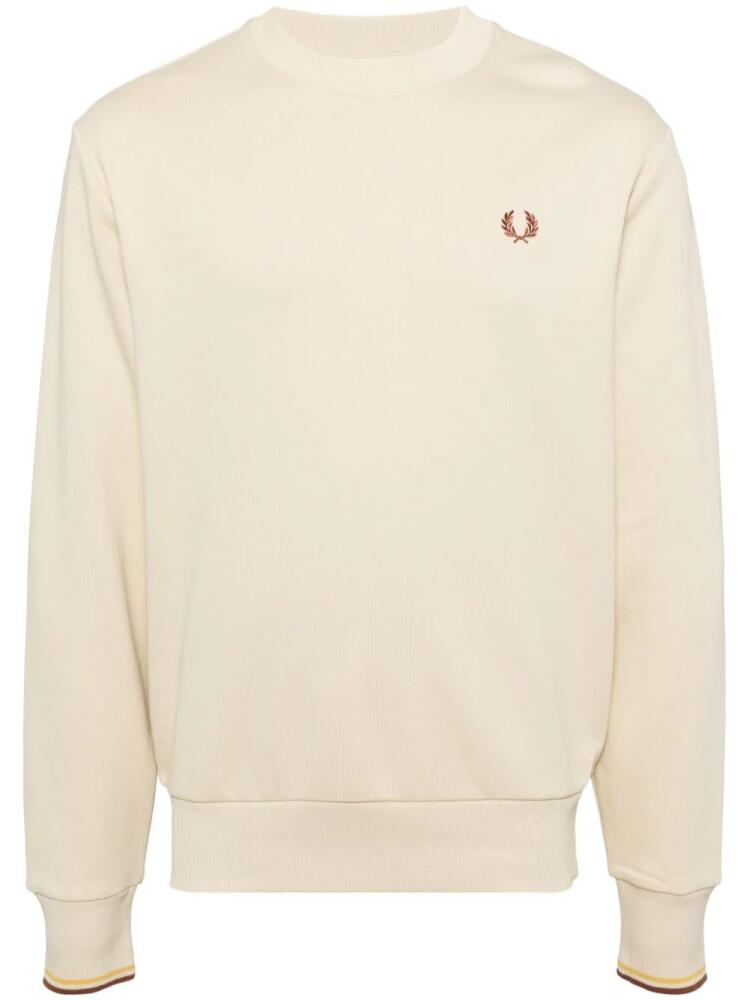 Fred Perry embroidered logo sweatshirt - Yellow Cover